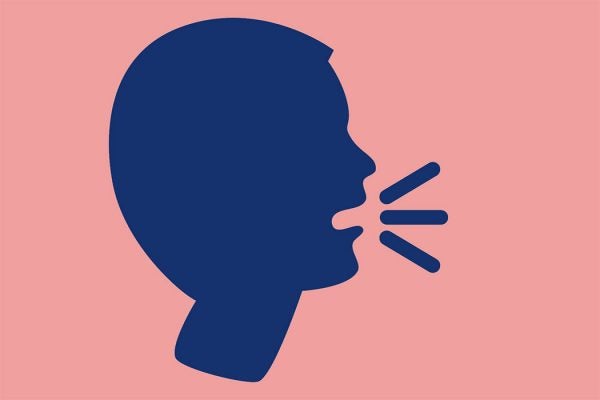A speaking head emoji