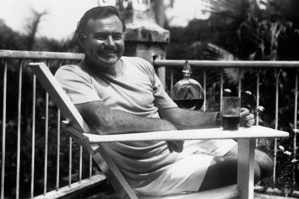 Ernest Hemingway at the Finca Vigia, Cuba 1946