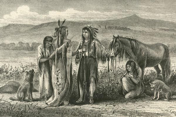 An image of Native Americans swapping wives