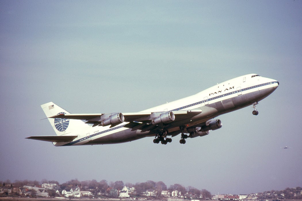A Pan Am 747 in Boston, 1971