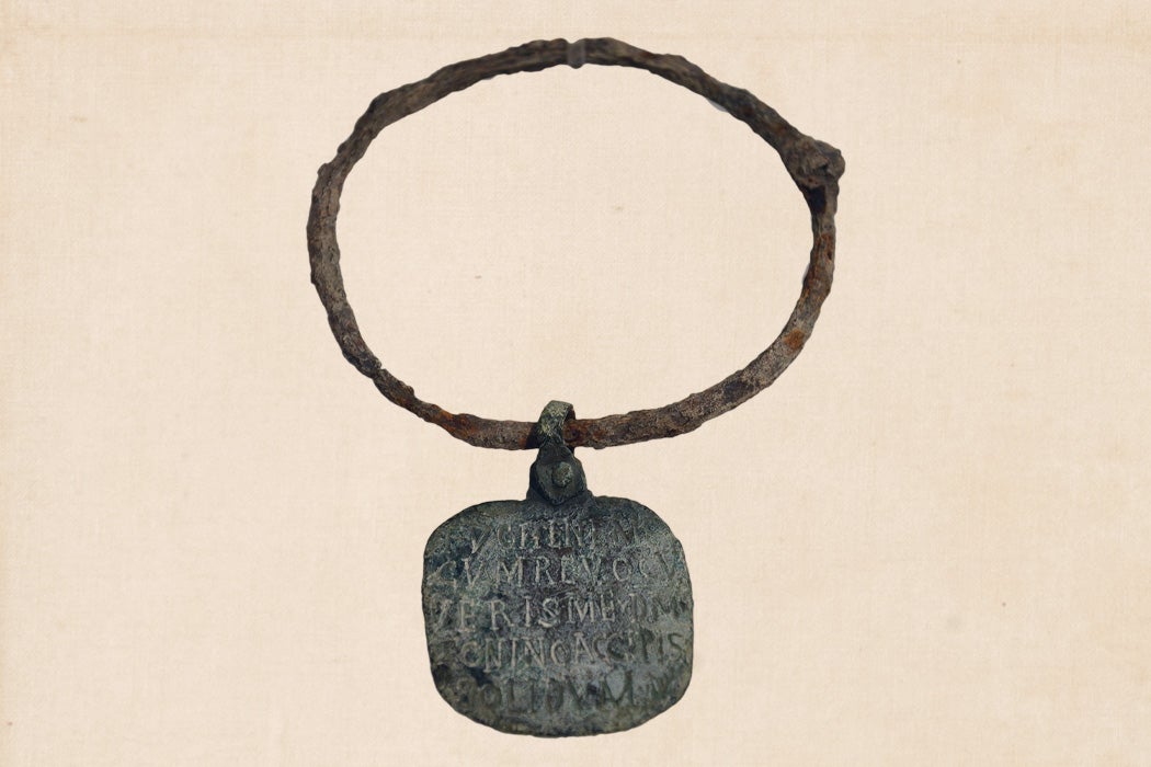 Ancient Roman slave-collar