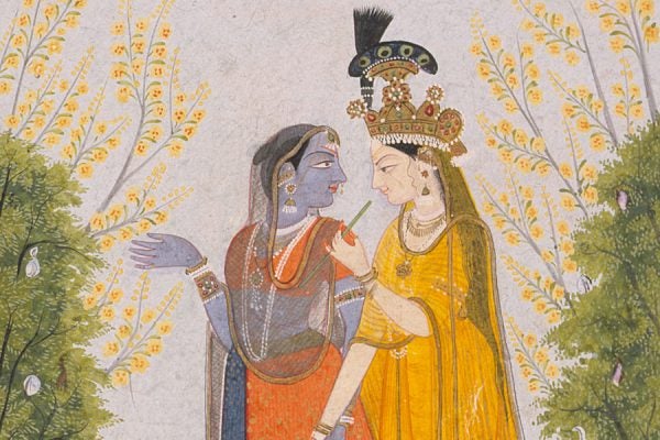 Radha and Krishna Dressed in Each Other’s Clothes