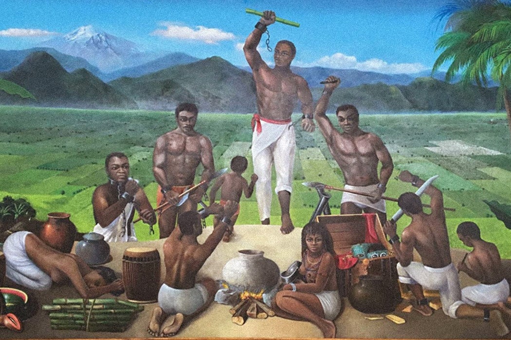 Painting at Museo Regional de Palmillas, Yanga Veracruz
