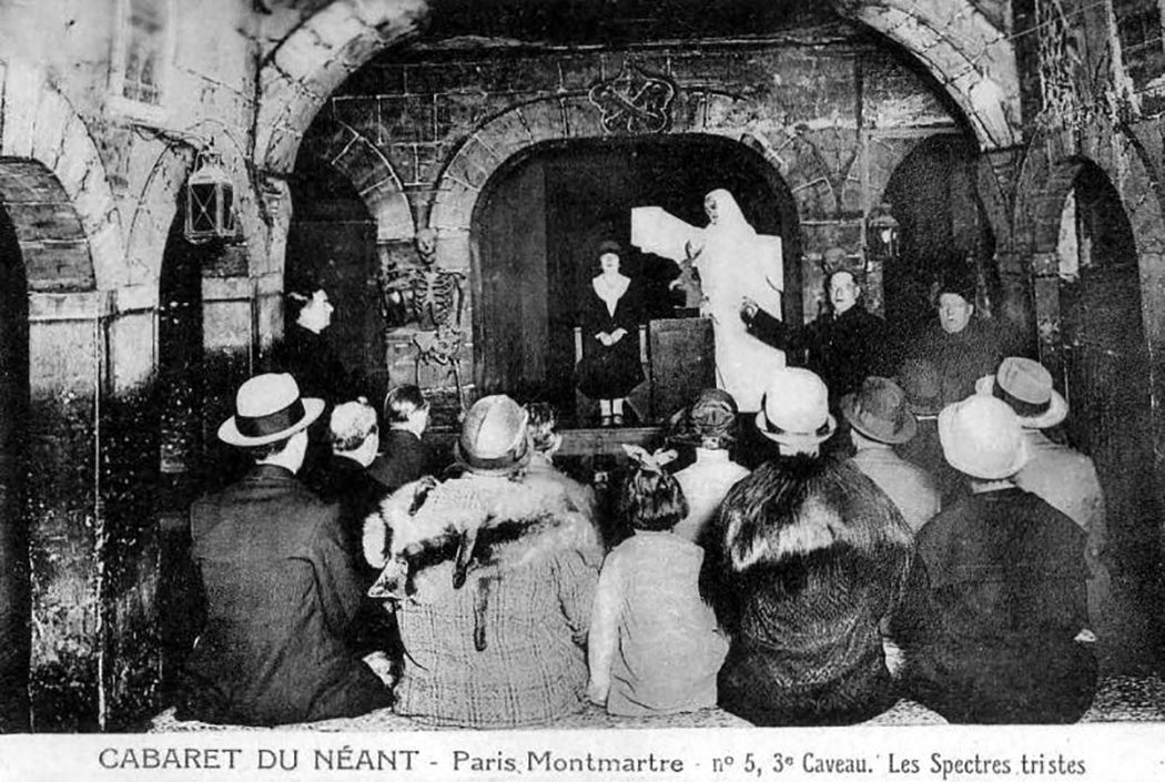 Cabaret du Néant, vault of the sad ghosts, c. 1900