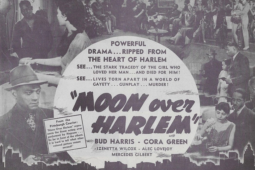 A promotional image for Moon Over Harlem, 1939