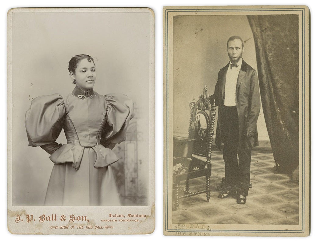 Two daguerrotype portraits by J.P. Ball