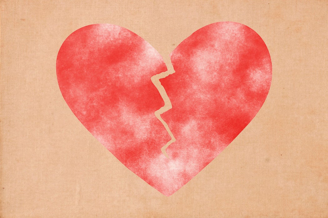 A broken heart illustration