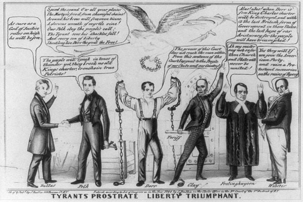 A polemic applauding Democratic support of the Dorrite cause in Rhode Island, 1844