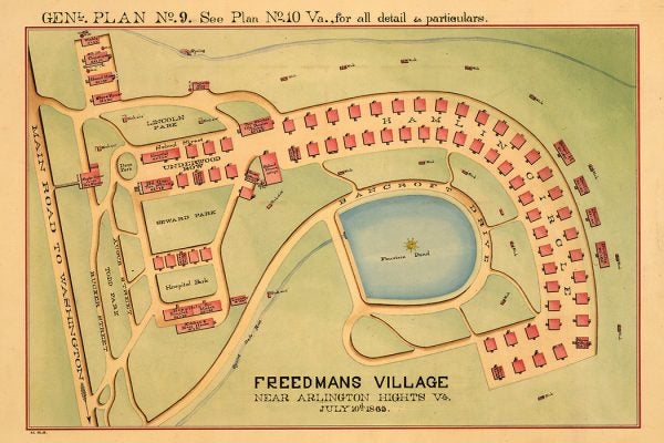 Freedmans Village near Arlington Hights, Va., July 10th, 1865.