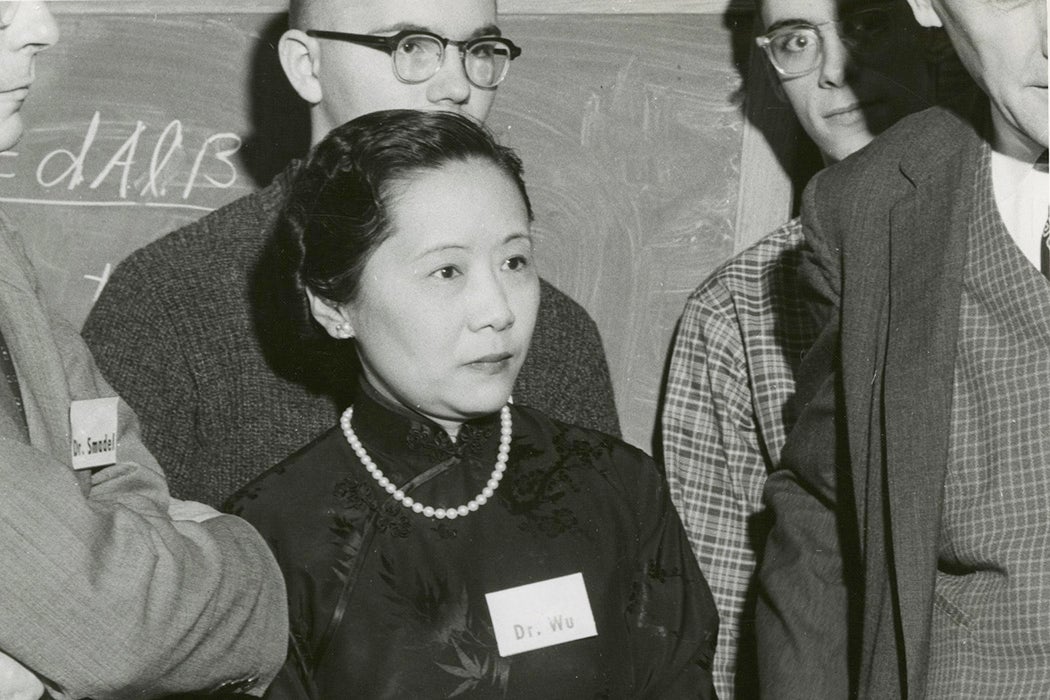 The influential physicist, Dr. Chien-Shiung Wu in 1958