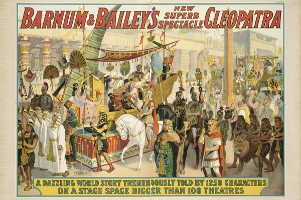 A circus poster from 1912