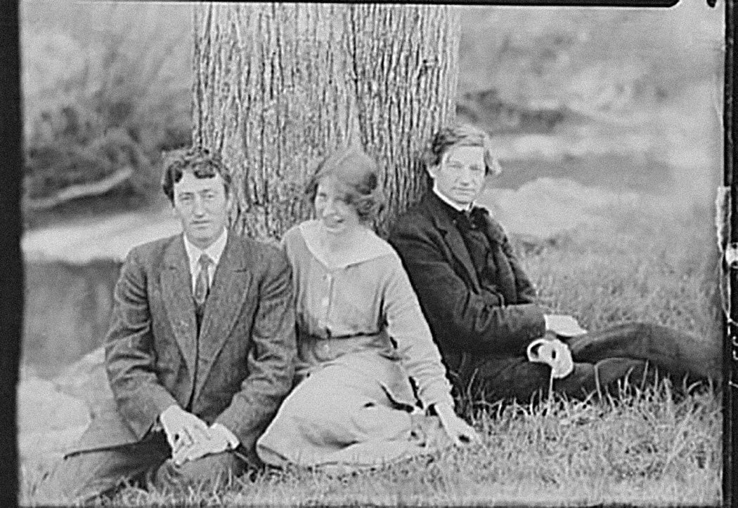 Edna St. Vincent Millay with Bliss Carman and George Sterling 