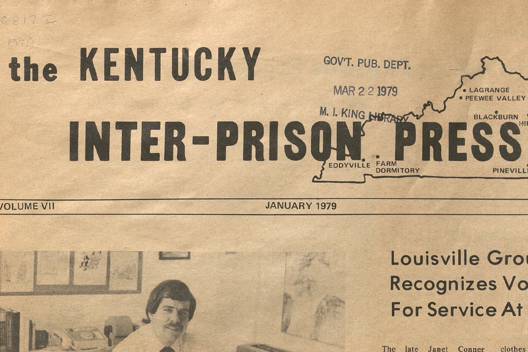 Front page of The Kentucky Inter-Prison Press