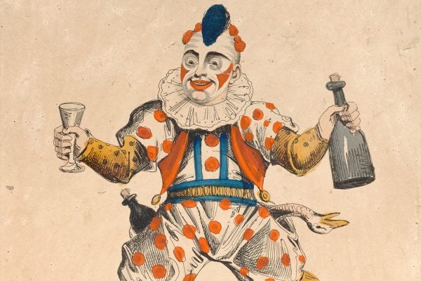 Joseph Grimaldi as a clown