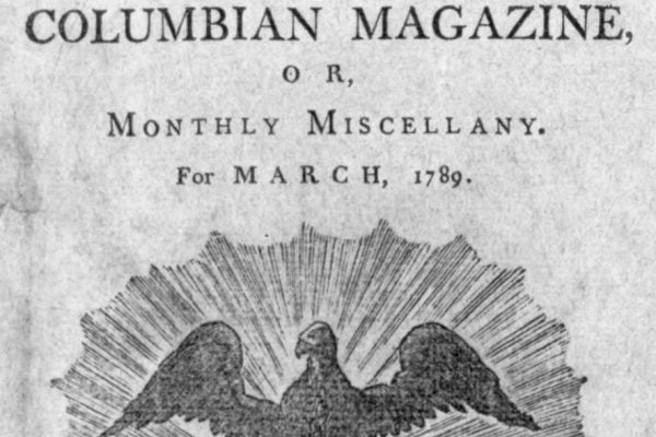 Ornament for title page of The Columbian Magazine for the year 1789