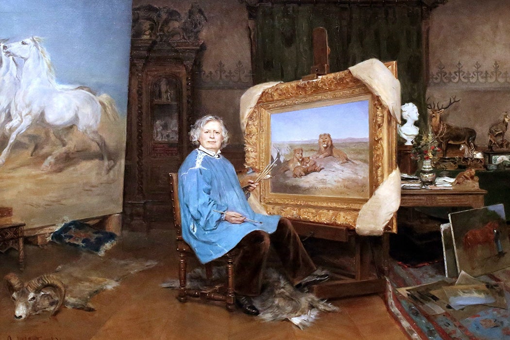 Rosa Bonheur in her atelier (1893) by Georges Achille-Fould