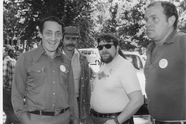 Harvey Milk at Gay Pride, San Jose 1978