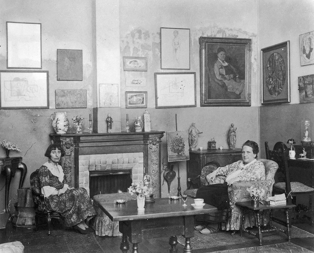 Gertrude Stein (right) and Alice B. Toklas, circa 1940s.