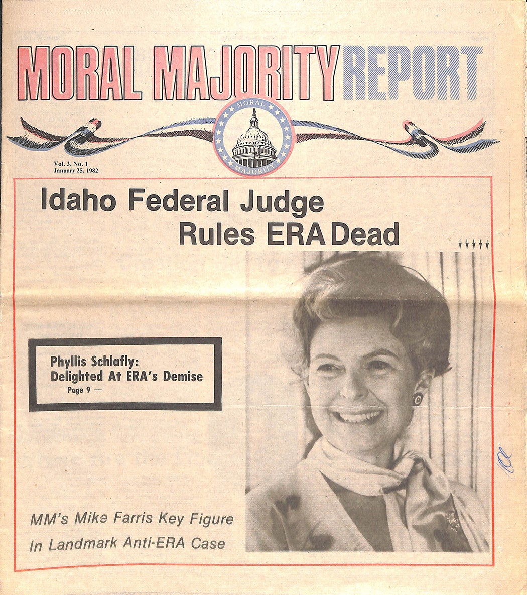 The Moral Majority Report January 1982