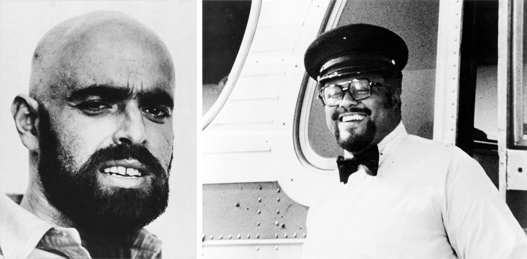 Shel Silverstein (L) and Rosey Grier (R)