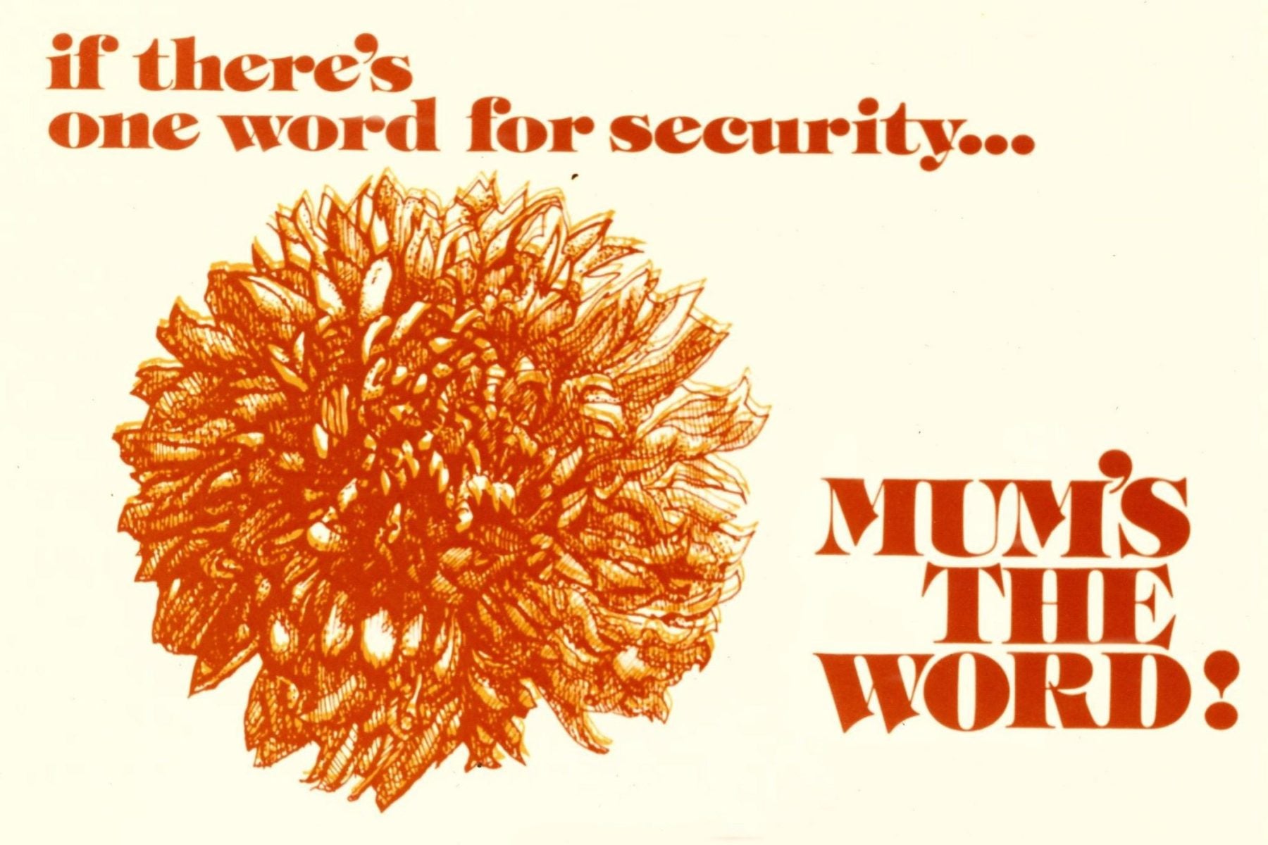 An NSA security posters from the 1950s or 60s