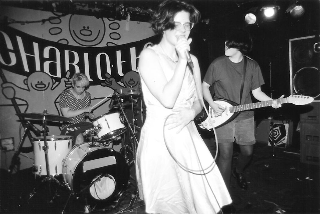 The punk/riot grrrl band Bratmobile at The Charlotte in Leicester, England in 1994