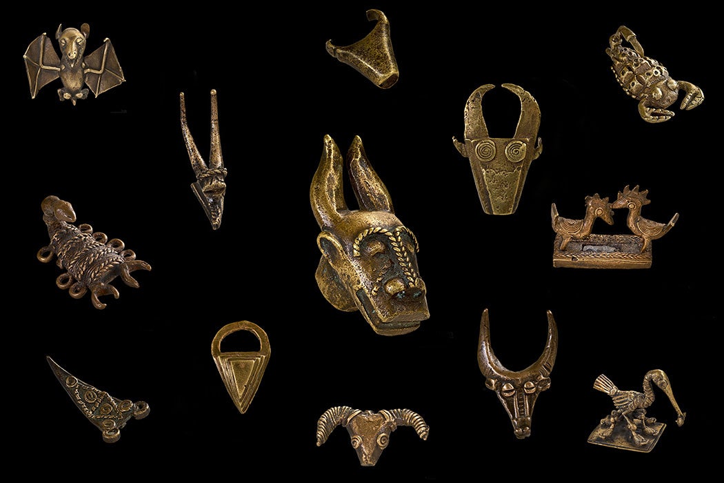 A selection of Akan Gold Weights
