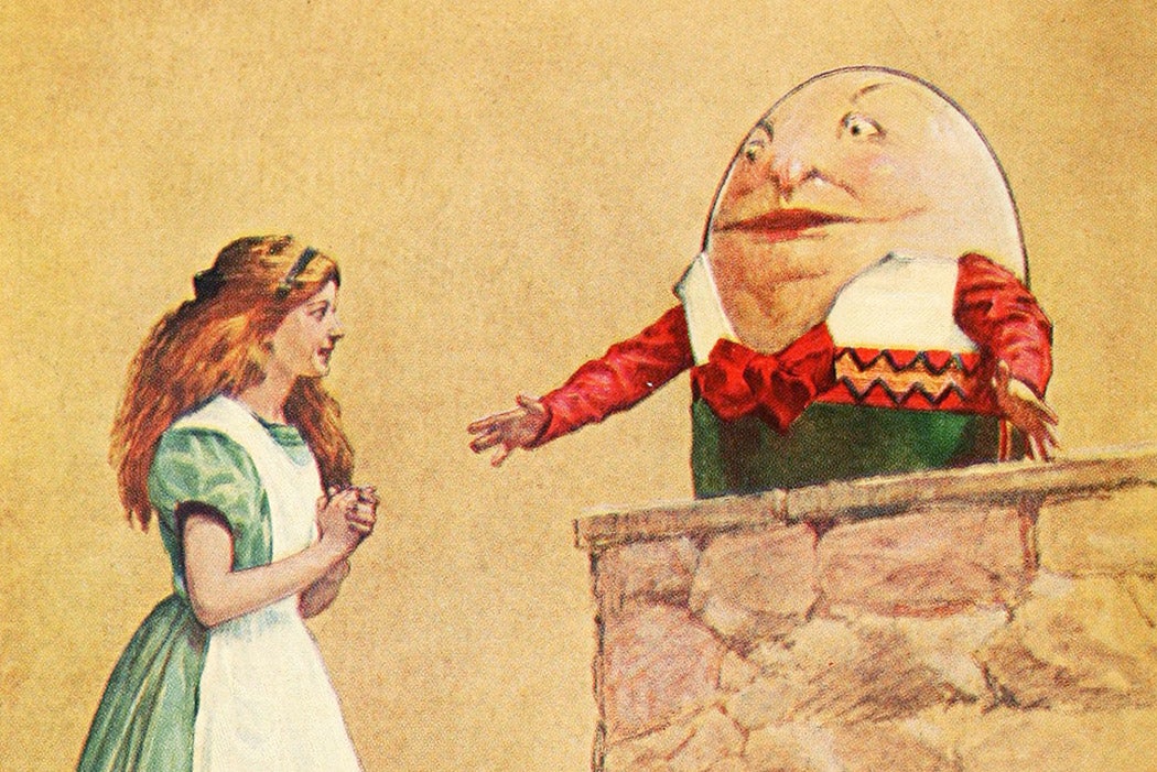 An illustration from Alice in Wonderland; a dramatization of Lewis Carroll's "Alice's adventures in Wonderland" and "Through the looking glass," 1915