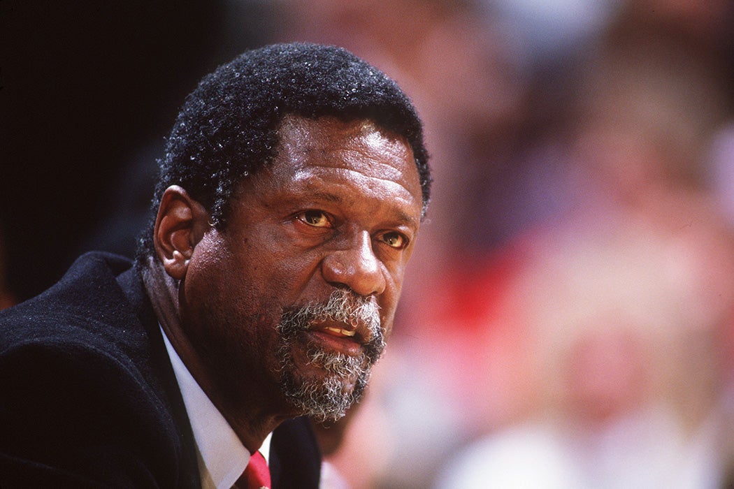 Bill Russell during a basketball game