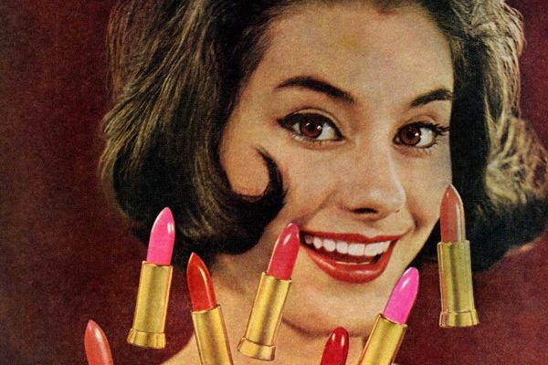 A 1961 advertisement for Cutex lipstick