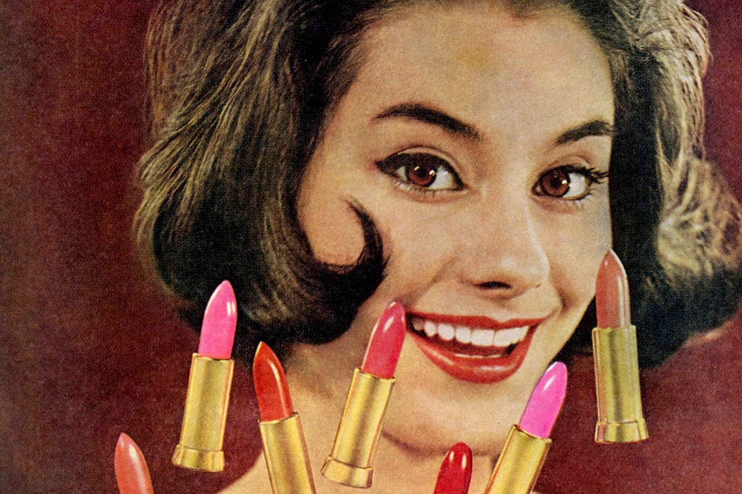 A 1961 advertisement for Cutex lipstick