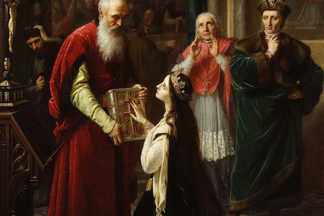 Queen Jadwiga's Oath by Józef Simmler