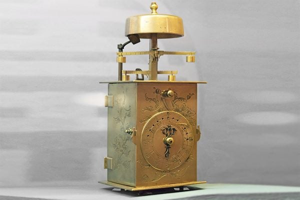 Japanese double folio clock (Wadokei)