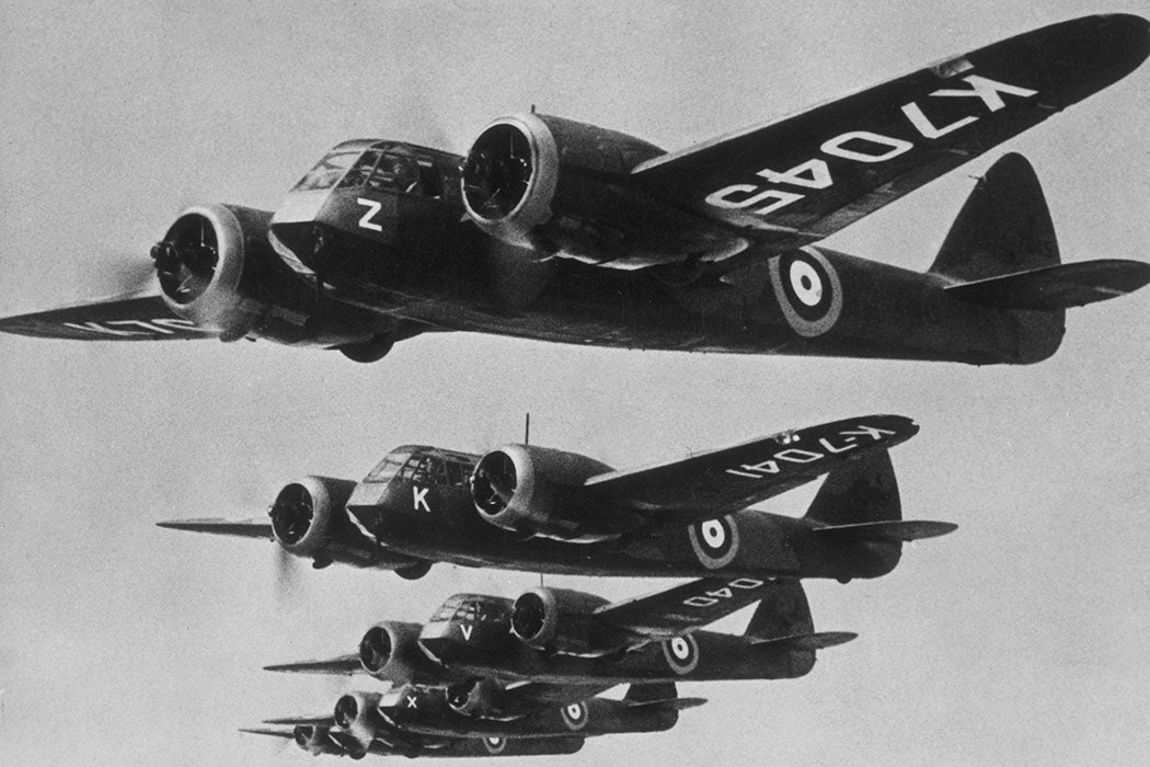 Royal Air Force bombers, 1938