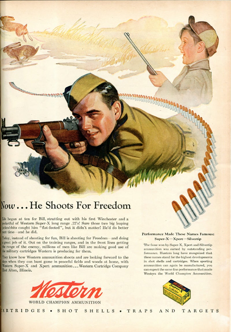 A Western Cartridge Company advertisement from 1944