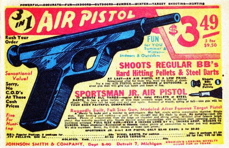 A bb gun advertisement from 1948 