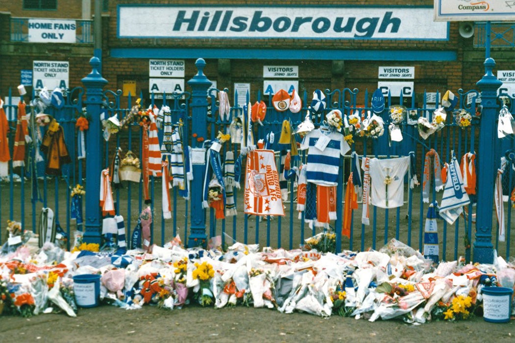 Tributes at Hillsborough Stadium, Sheffield
