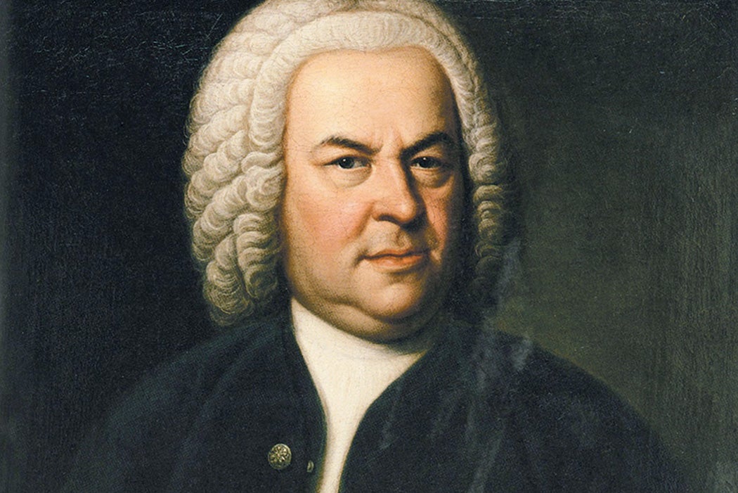 Johann Sebastian Bach in a portrait by Elias Gottlob Haussmann