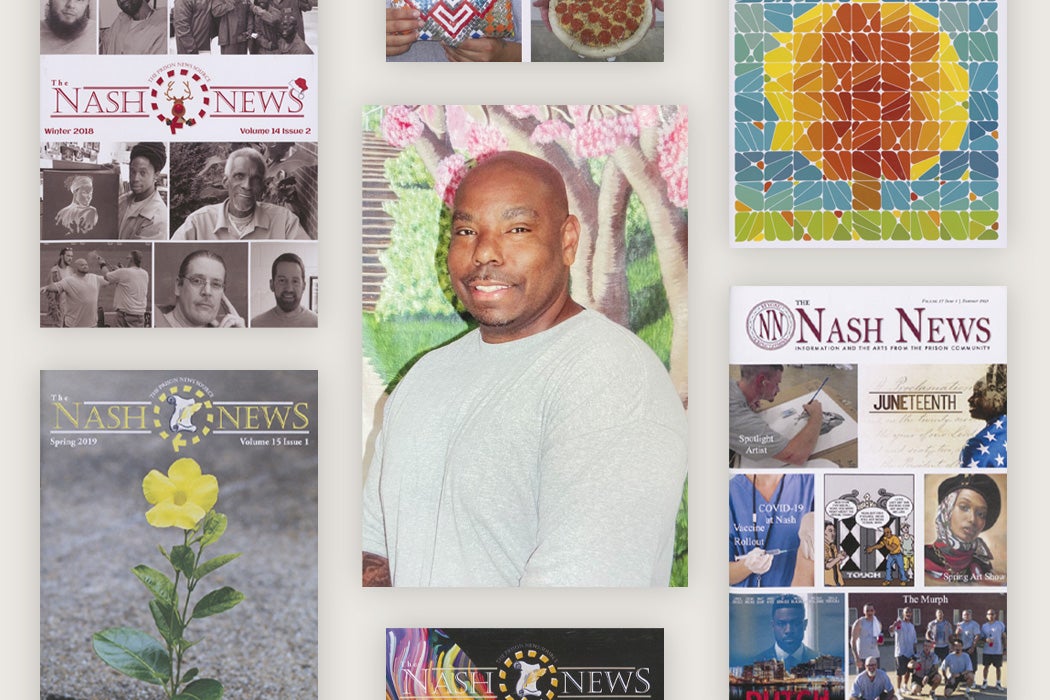 Phillip Vance Smith, II surrounded by covers of Nash News