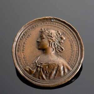 Bronze-colored medal commemorating Laura Maria Caterina Bassi, Italy, 1732