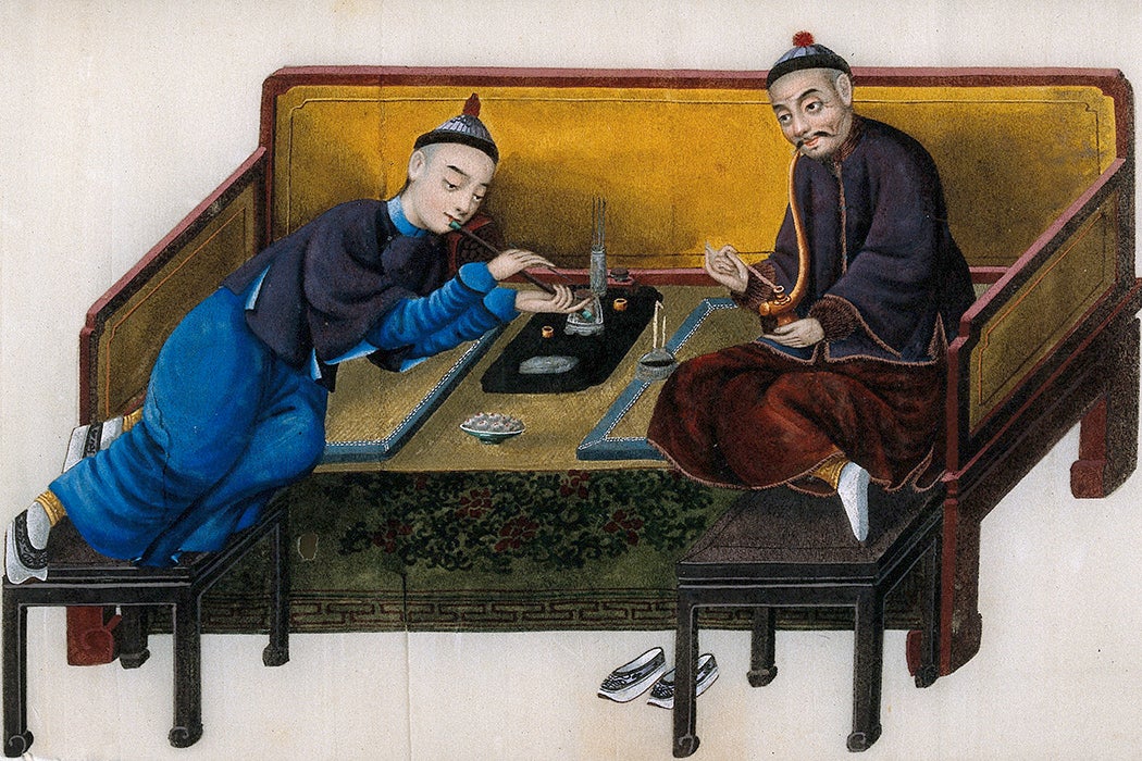 Two wealthy Chinese opium smokers