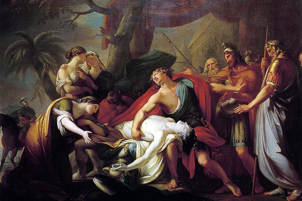 Achilles Lamenting the Death of Patroclus by Gavin Hamilton