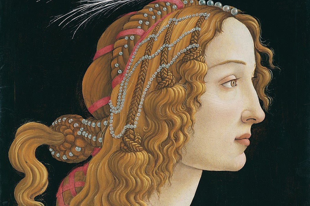 Idealized Portrait of a Woman (allegedly Simonetta Vespucci) by Sandro Botticelli