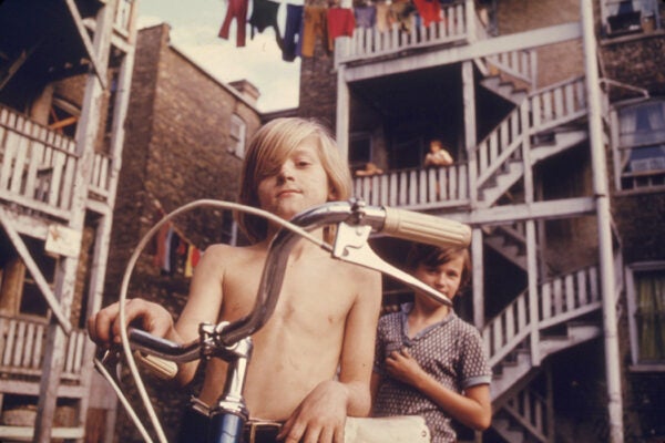Two youths in Uptown Chicago, 1974