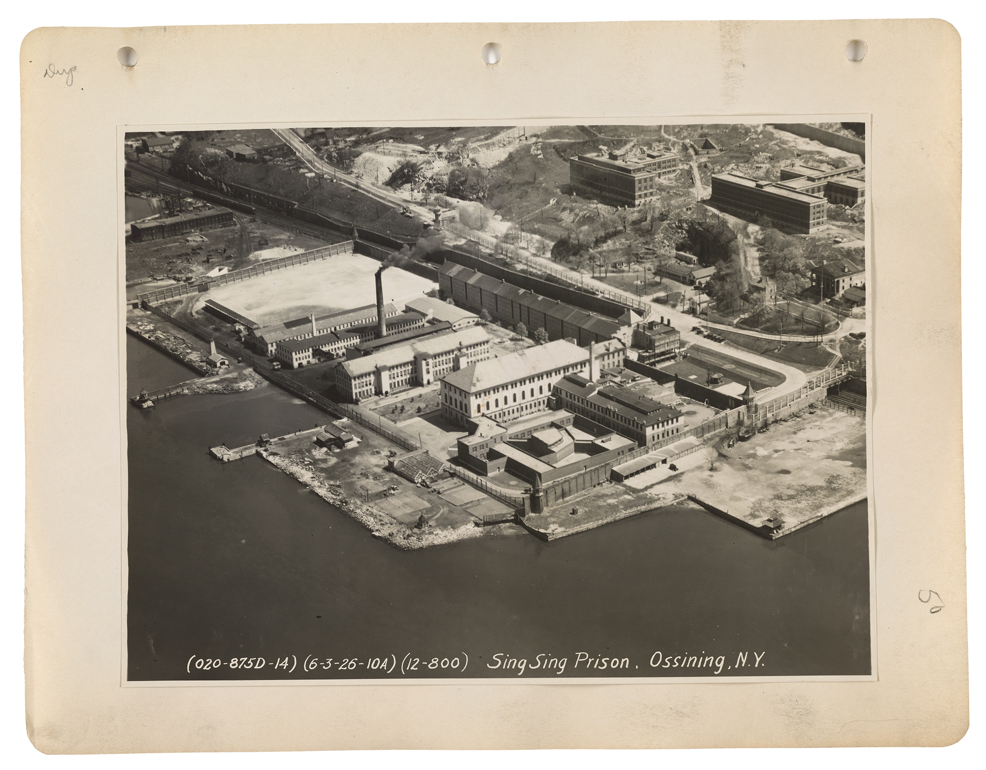 an aerial view of Sing Sing Prison