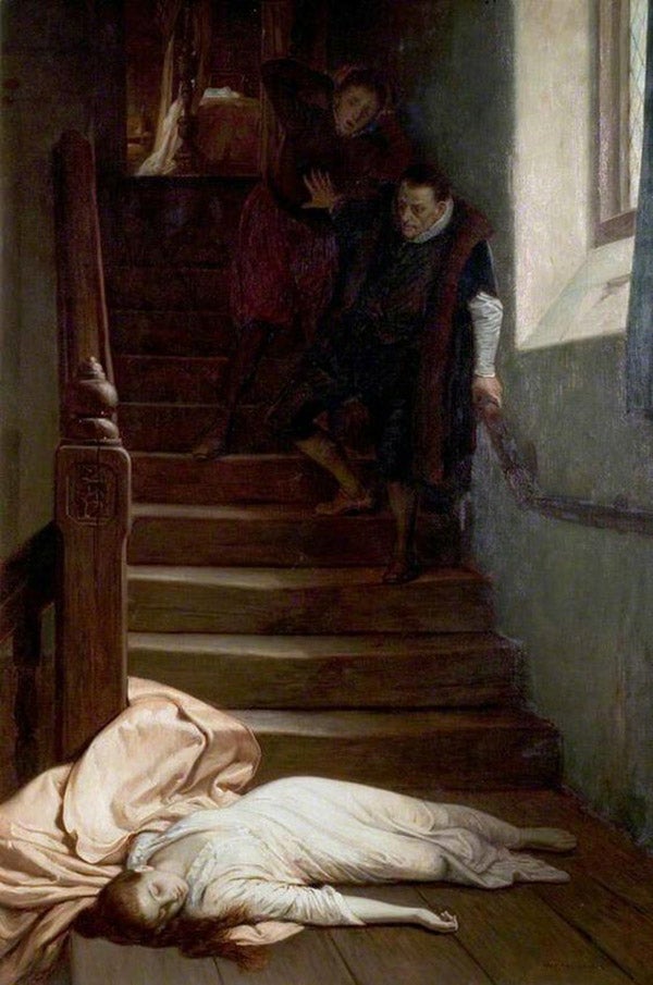 Amy Robsart by William Frederick Yeames, 1877