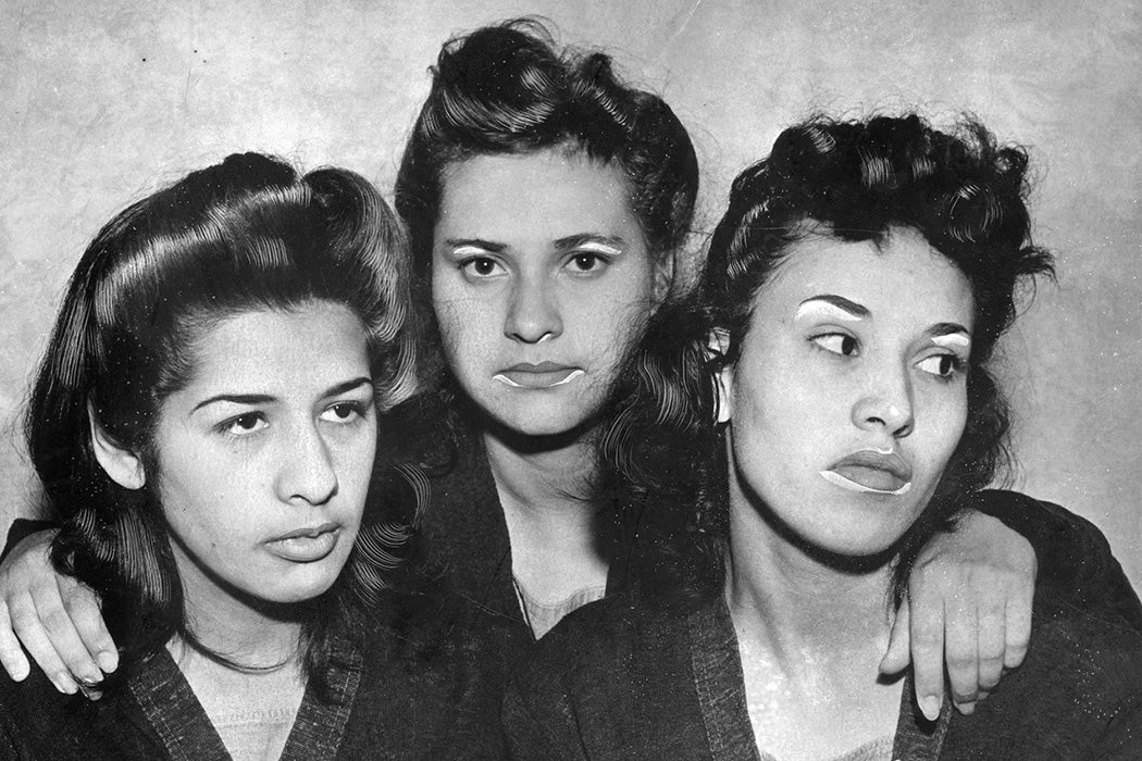 Dora Barrios, Frances Silva, and Lorena Encinas held in the Los Angeles County Jail during the 1943 Sleepy Lagoon Trial