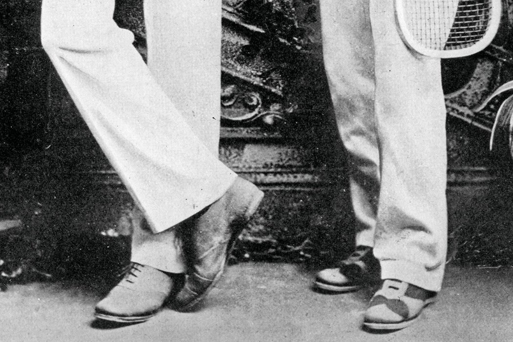 The tennis shoes of William and Ernest Renshaw, 1880