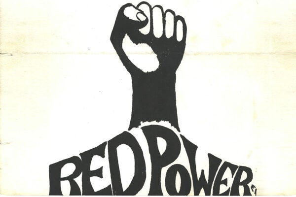 From the cover of NARP Newsletter, published by Native Alliance for Red Power, 1969