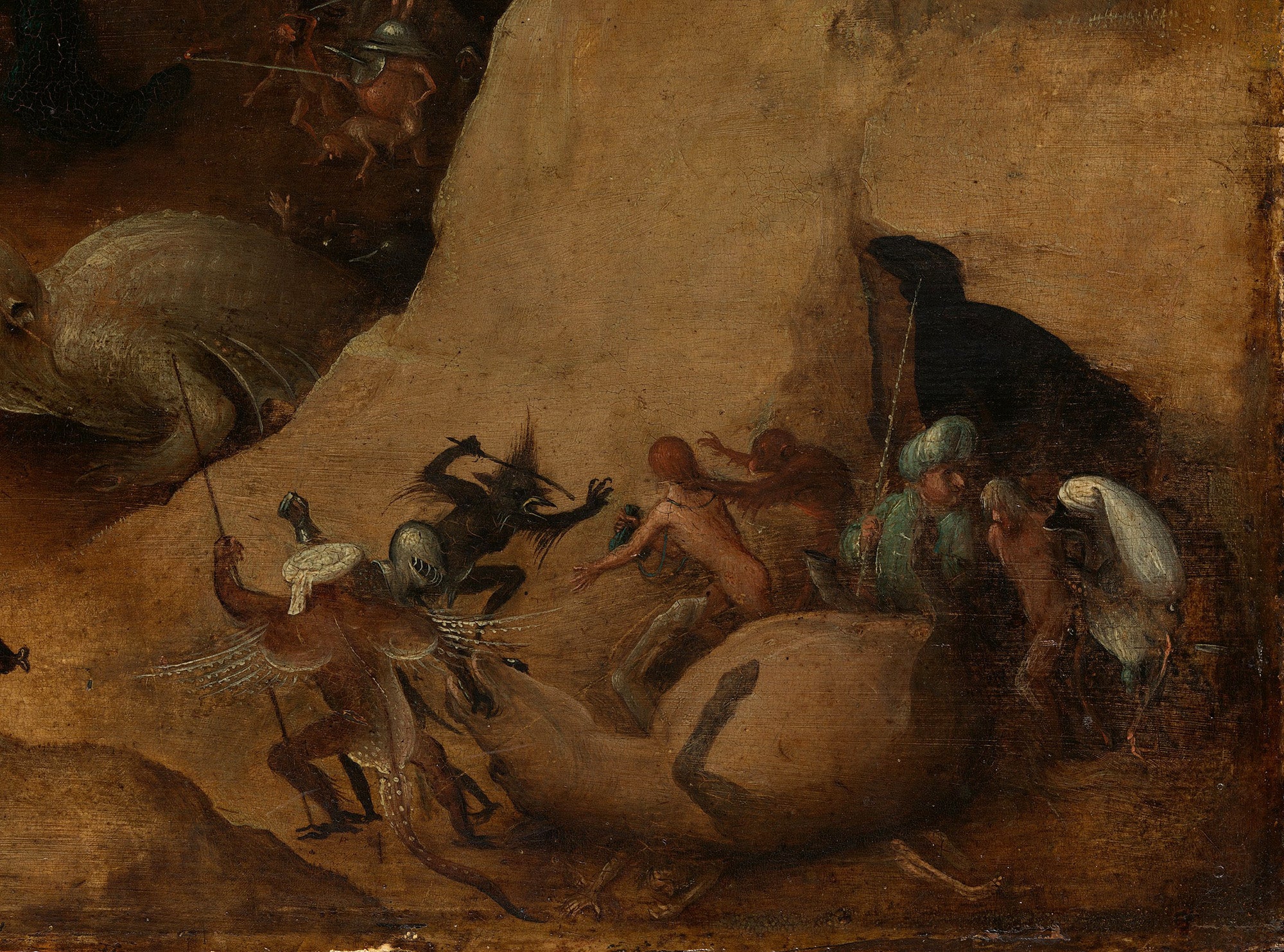 Detail from Christ's Descent into Hell by Hieronymus Bosch
